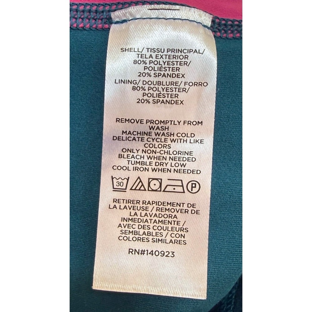 Lou & Grey Softsculpt Active Colorblock Racerback Tank Top Teal Pink Size S NEW - Picture 6 of 10